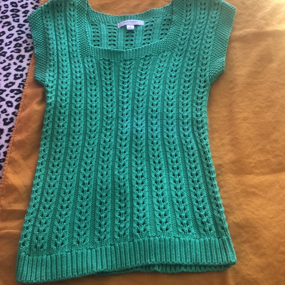 ISAAC MIZRAHI bright green knit sweater - Picture 2 of 5